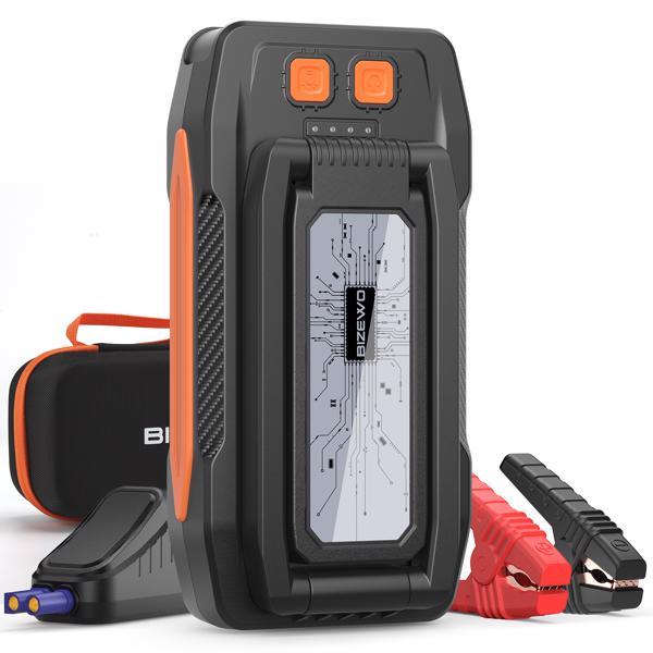 BIZEWO Car Jump Starter Battery Pack, 4000A Peak Car Battery Starter, Portable, For Up To 8.0L Gasoline Or 6.5L Diesel Engine, Prohibited Platform - Amazon - TheGadgetNexus1